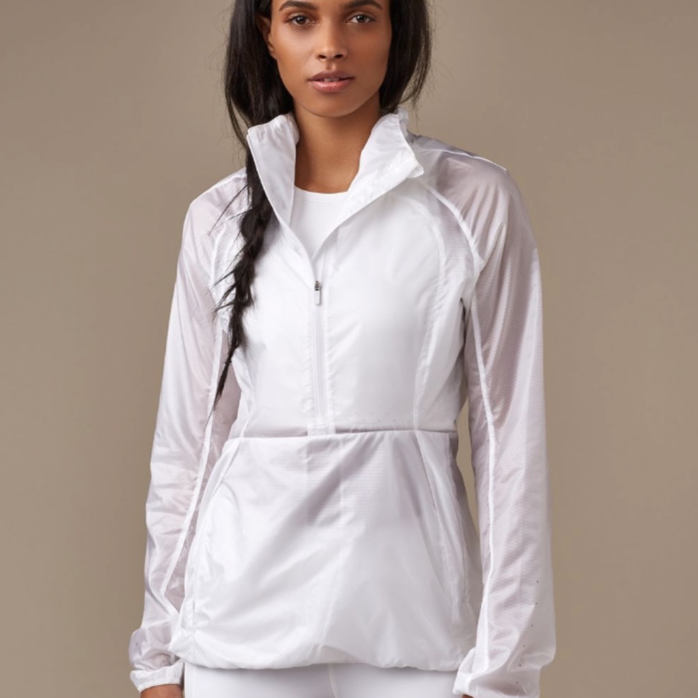 Lululemon Run With It Jacket, Size Medium, White - image 1